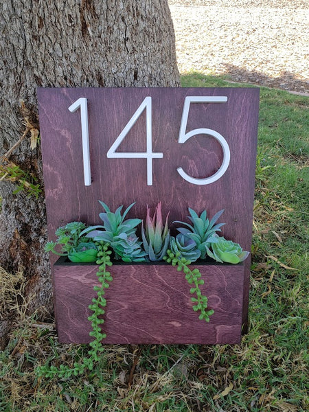 Address Planter - CHERRY (Black Cherry)