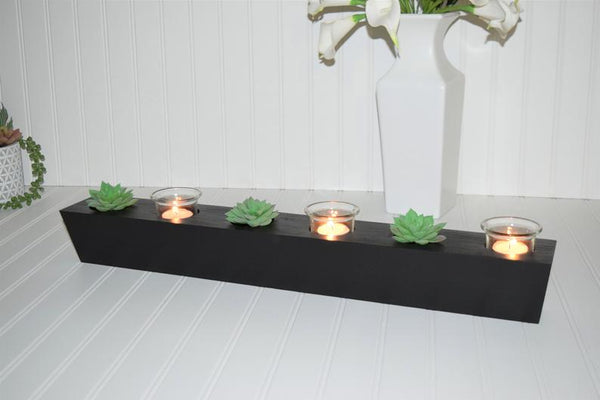 Candle and Succulent Centerpiece - Choose Your Size and Color!