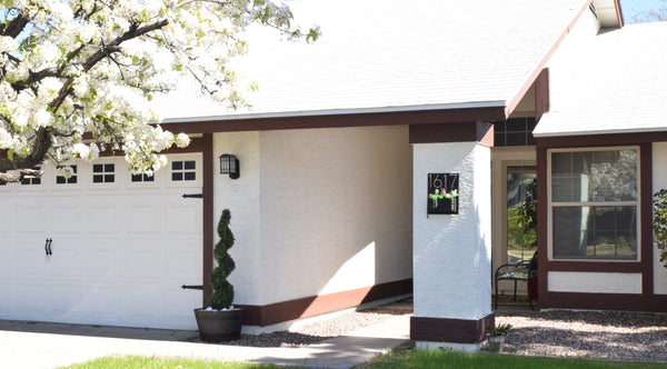 Address Planter - ESPRESSO (Dark Brown)