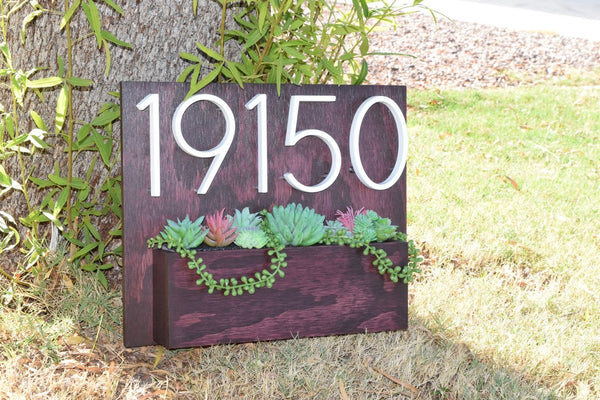 Address Planter - CHERRY (Black Cherry)