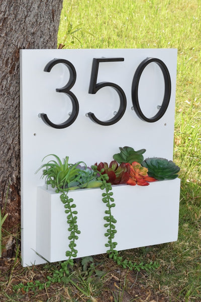 Address Planter - WHITE