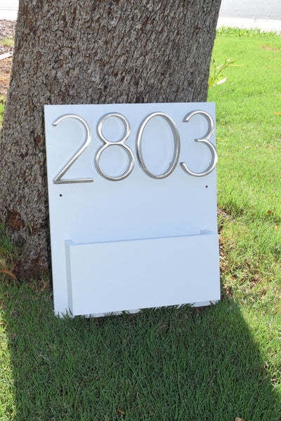 Address Planter - WHITE