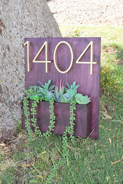 Address Planter - CHERRY (Black Cherry)