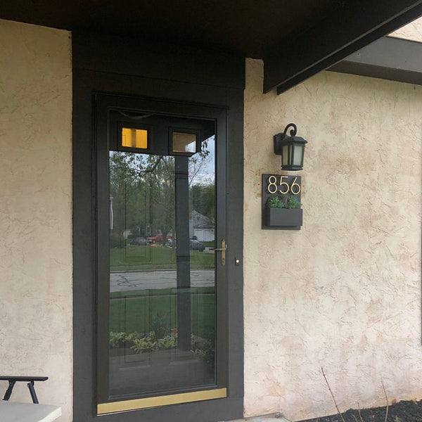 Address Planter - ESPRESSO (Dark Brown)