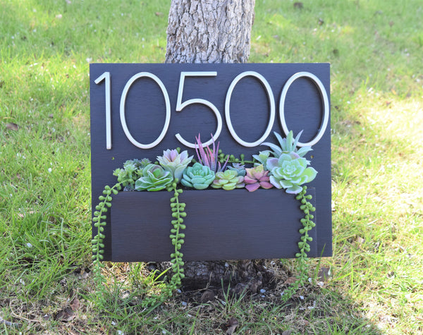 Address Planter - EBONY (Black)