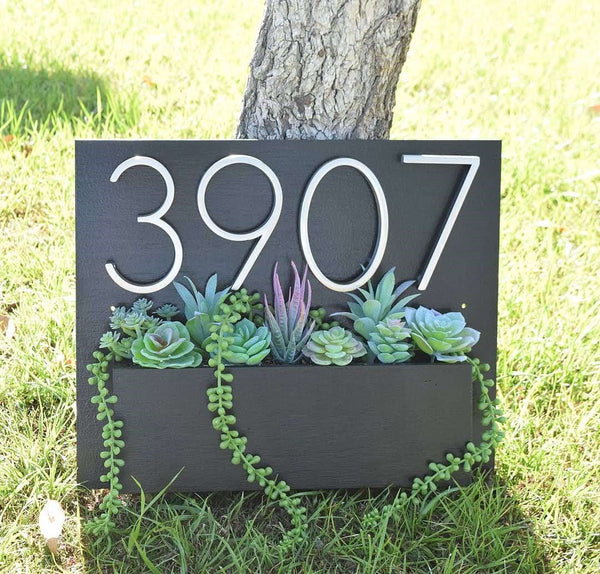Address Planter - EBONY (Black)
