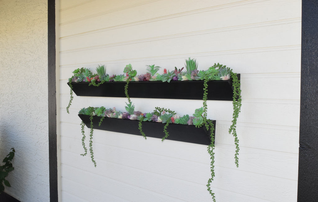 succulent wall planters indoor Long Wall Planter